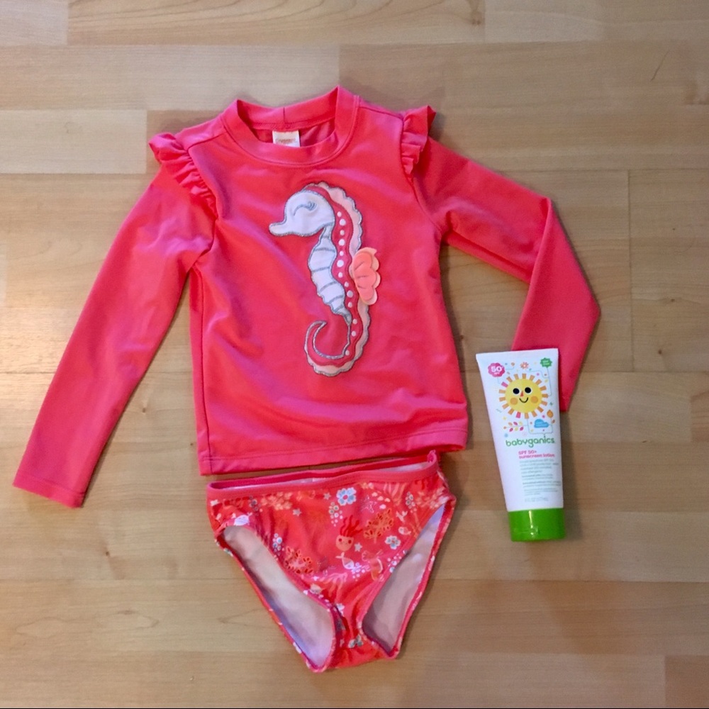 Carter’s Swimset (long sleeve and bottoms) 3T